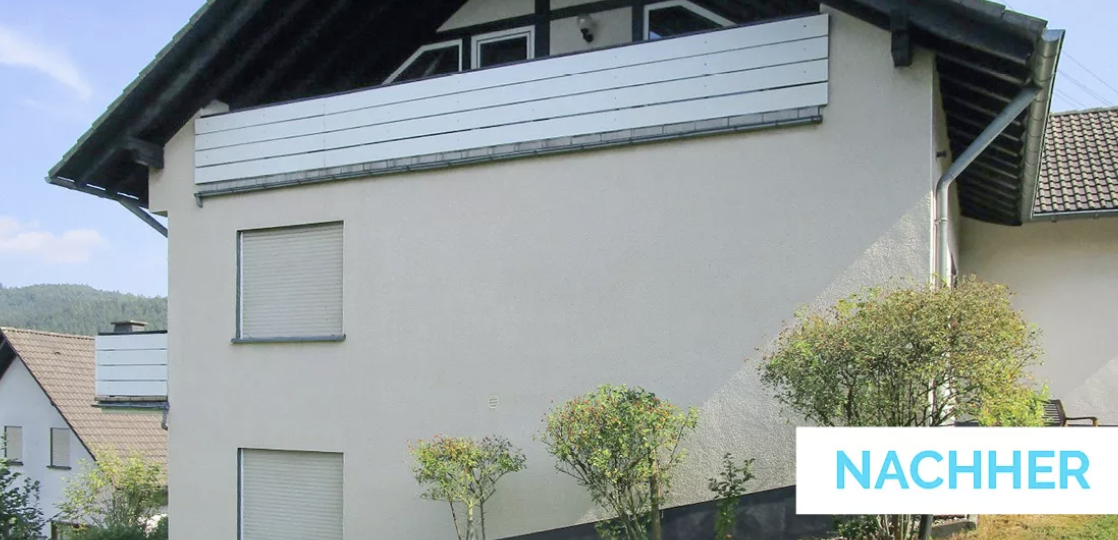 Wohnhaus Seitenfassade – nachher